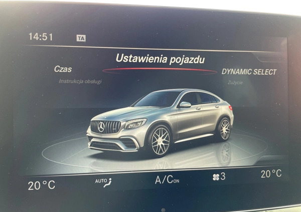 Mercedes-Benz GLC cena 279900 przebieg: 48212, rok produkcji 2018 z Krynki małe 781